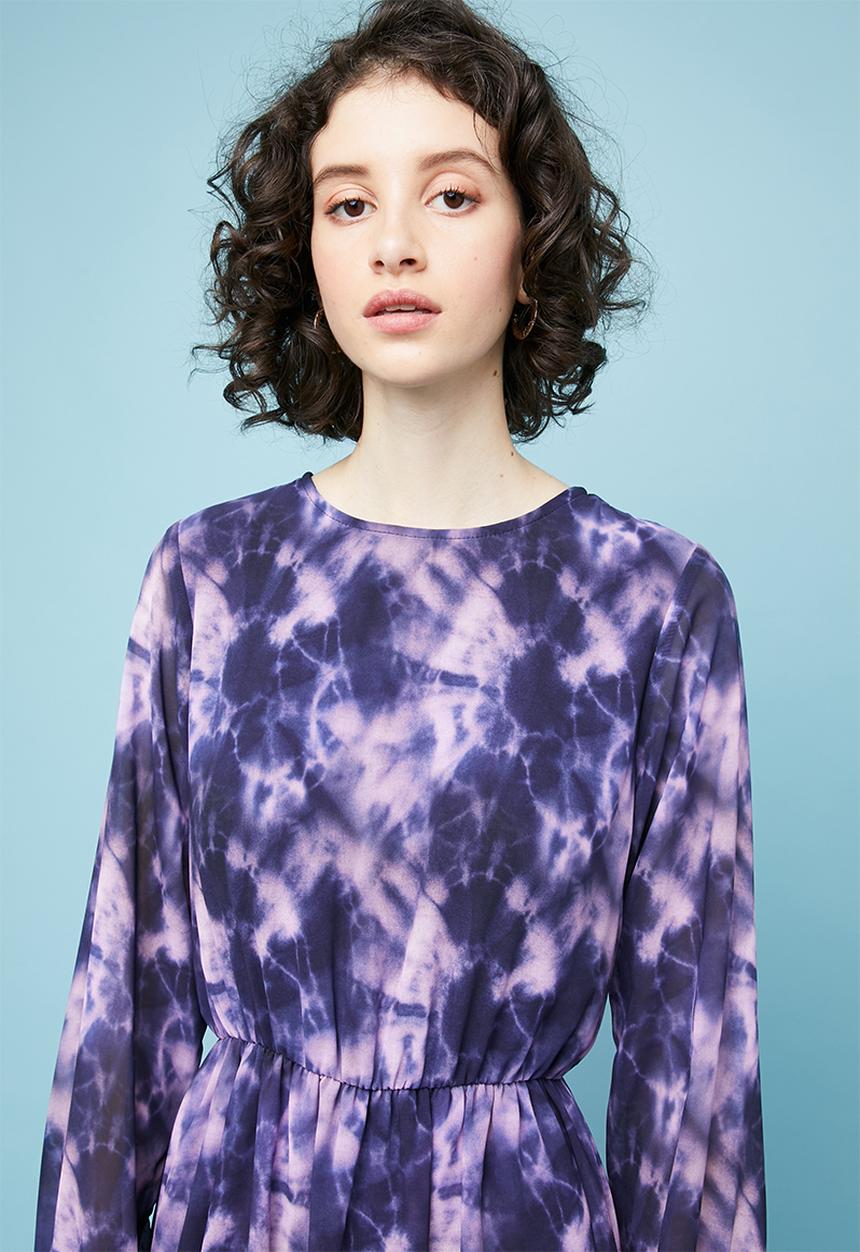 Superbalist - Tiered midi dress - purple