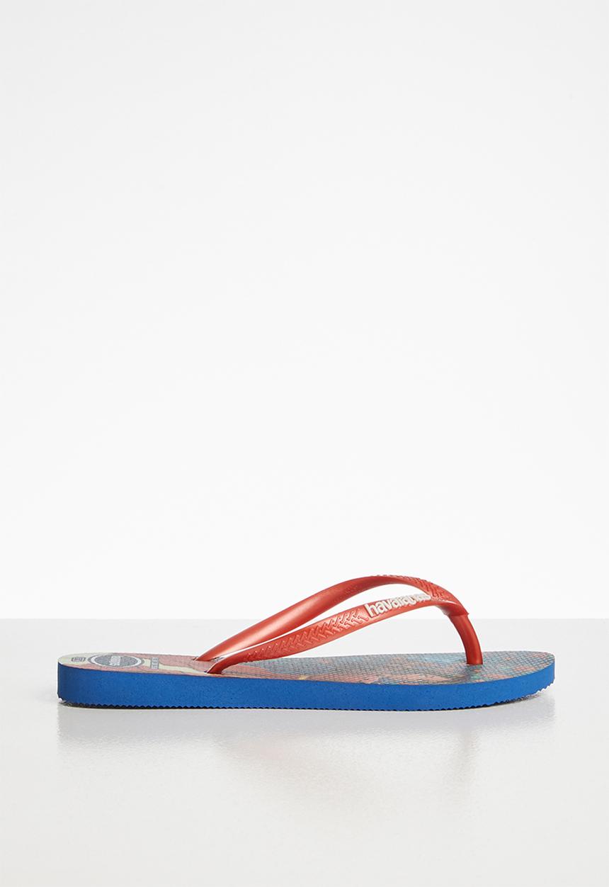 Havaianas - Elena flip flops - blue & red 