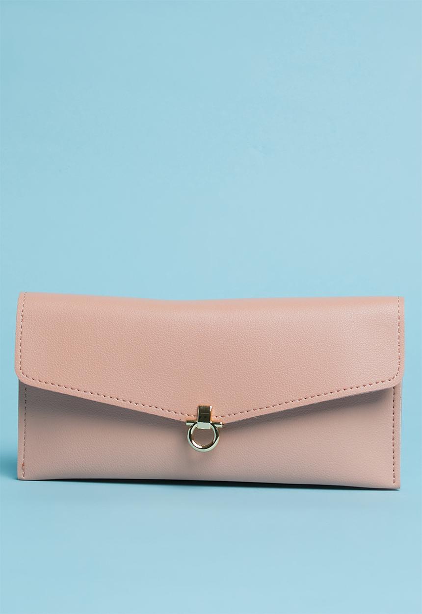 Superbalist - Faux leather metal detail purse - pink