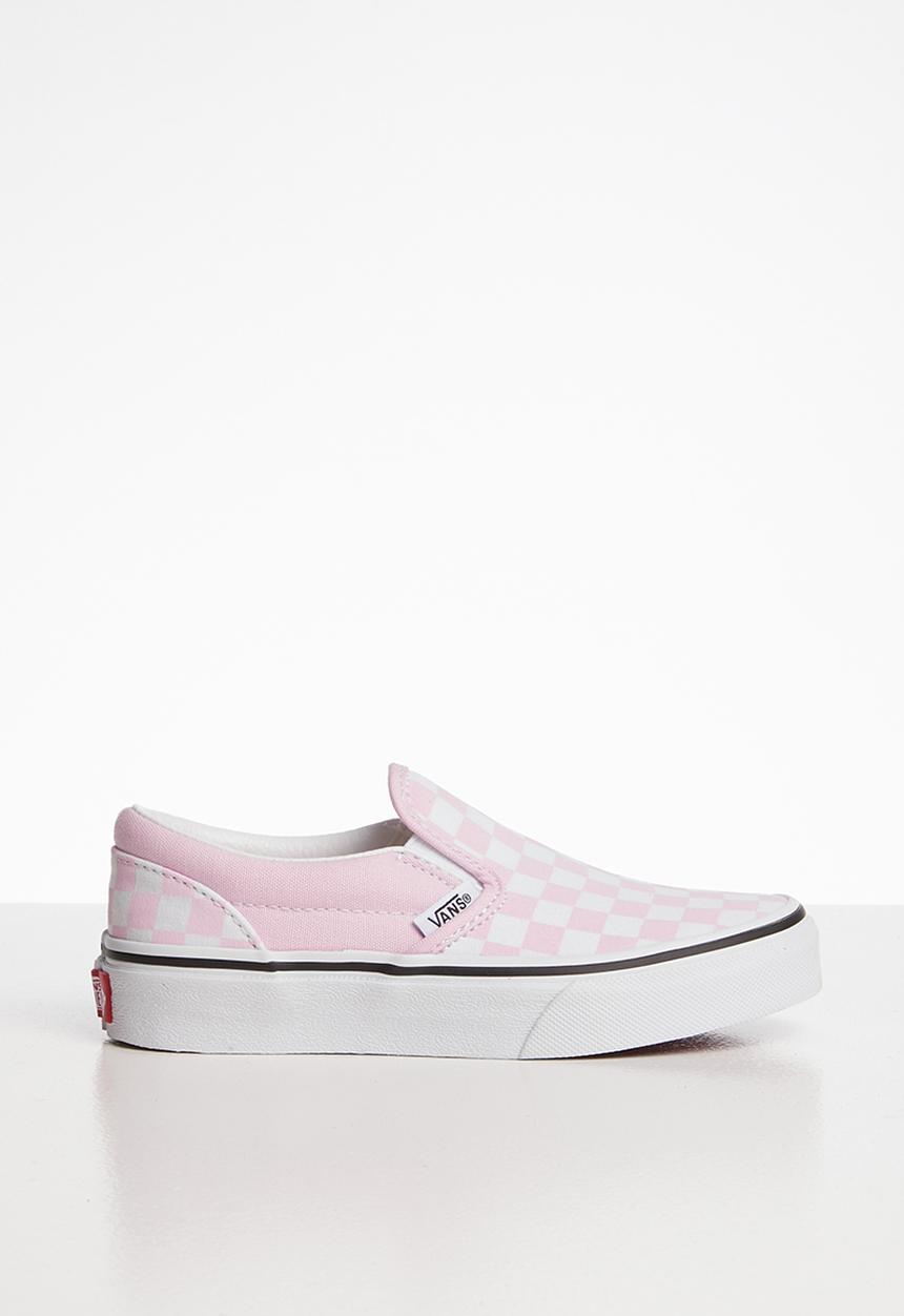 Vans - Uy classic slip-on - pink & white