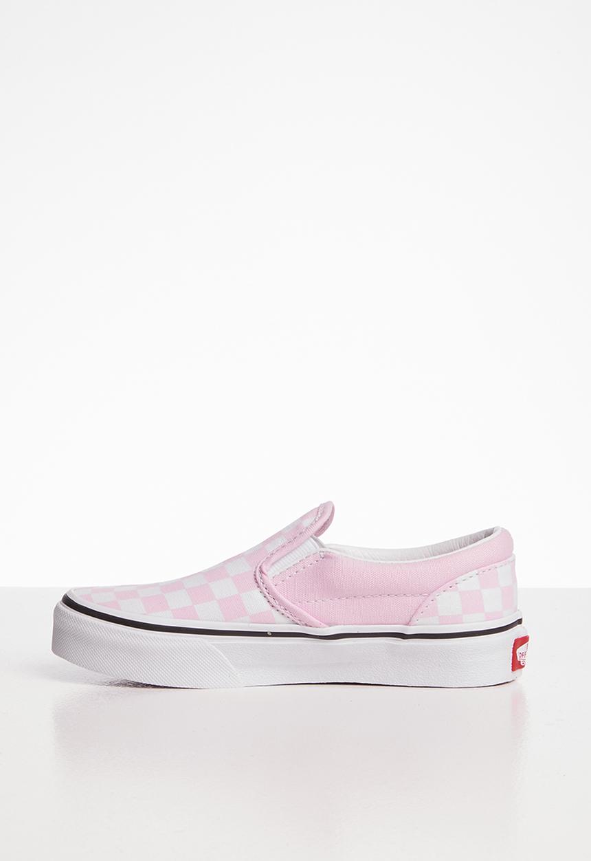Vans - Uy classic slip-on - pink & white