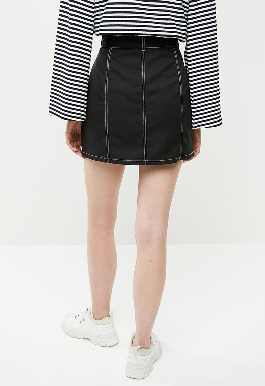 Brave Soul - Utility skirt - black