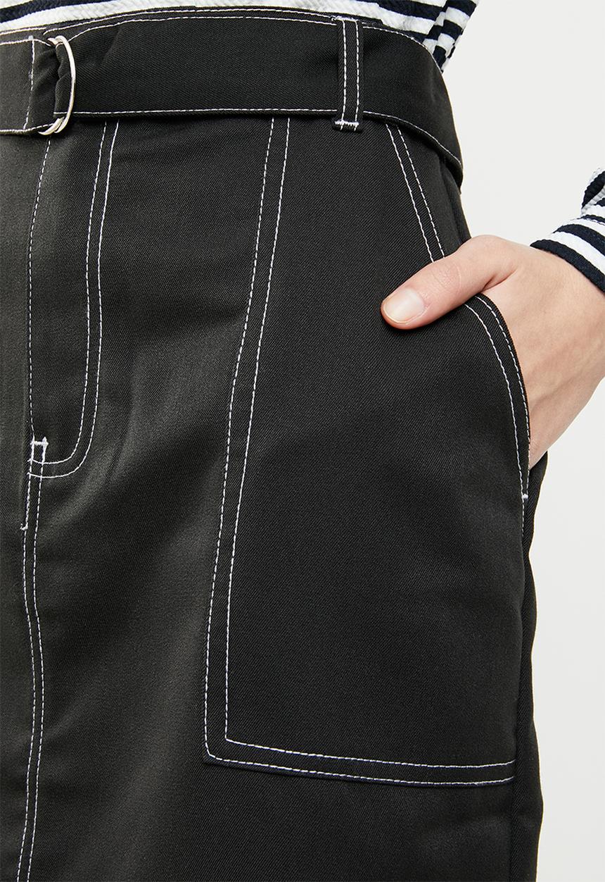 Brave Soul - Utility skirt - black