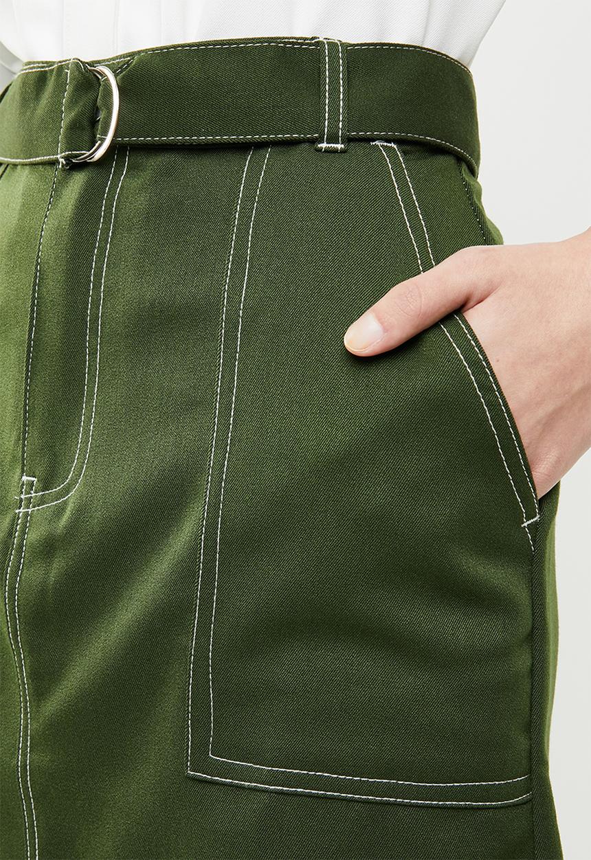 Brave Soul - Utility skirt - khaki