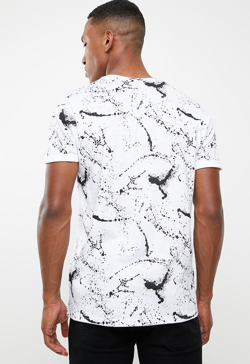 Brave Soul - Slang short sleeve tee - white