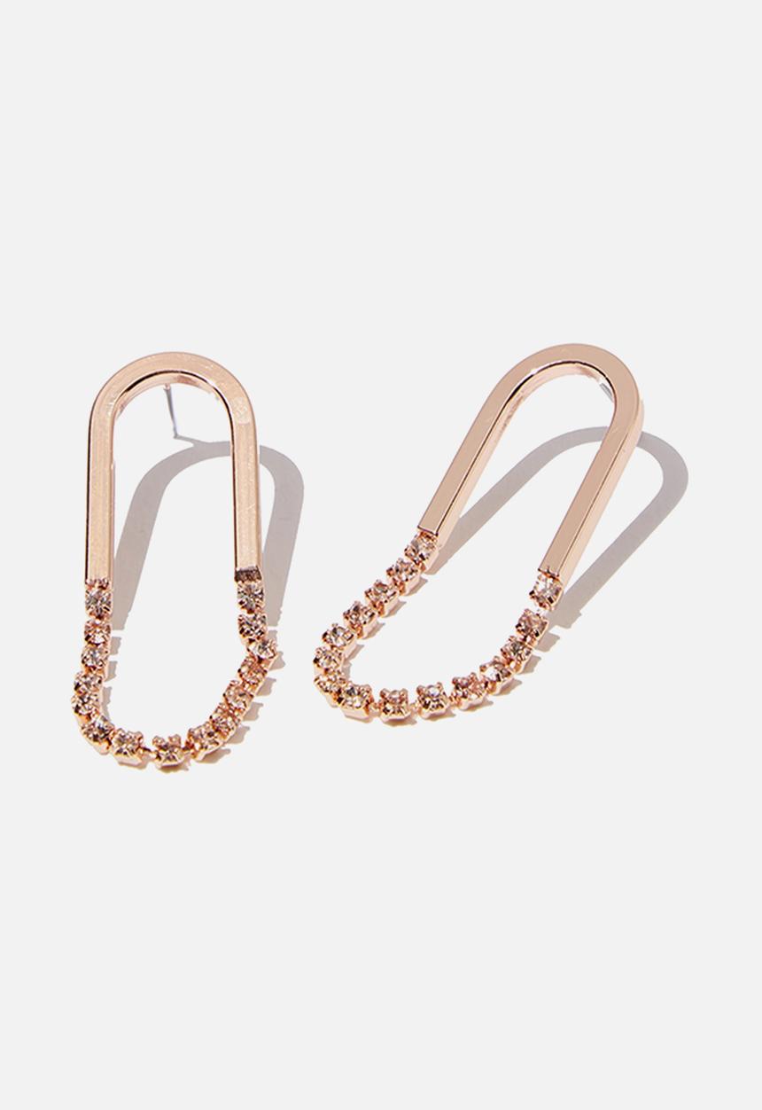 Cotton On - Shine on classic earring - rose gold
