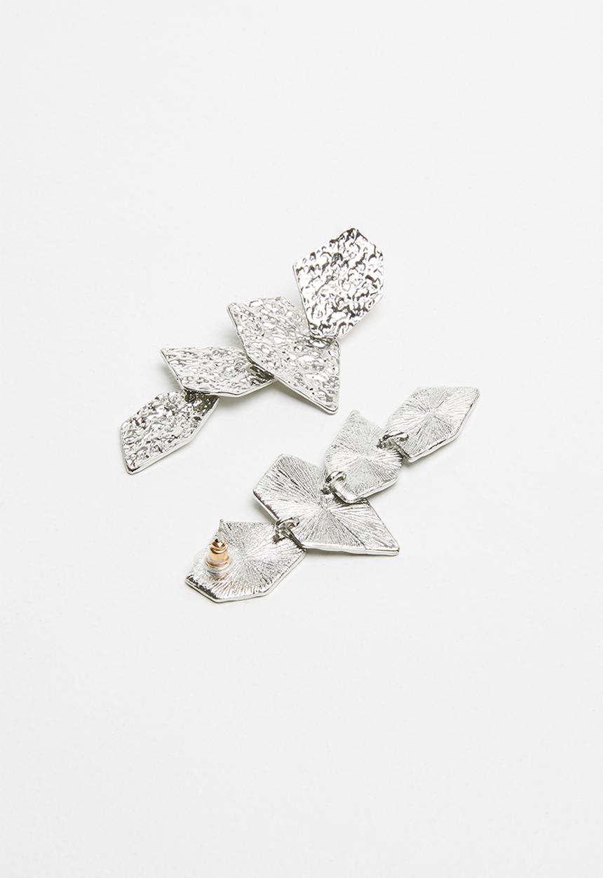 Superbalist - Abstract metal earrings - silver