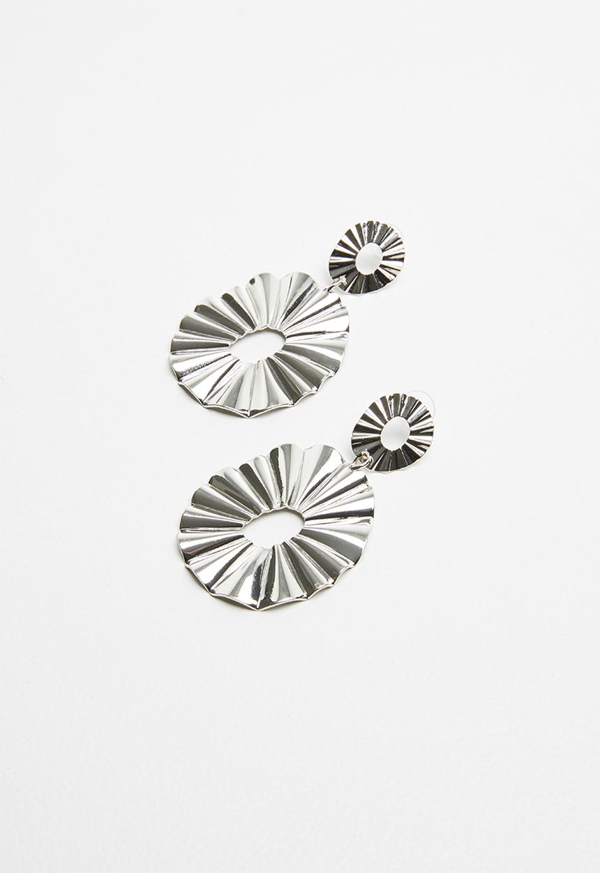 Superbalist - Hammered drop earrings - silver