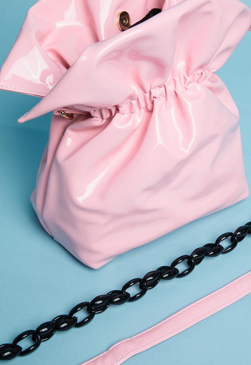 Superbalist - Vera patent chain bag - pink