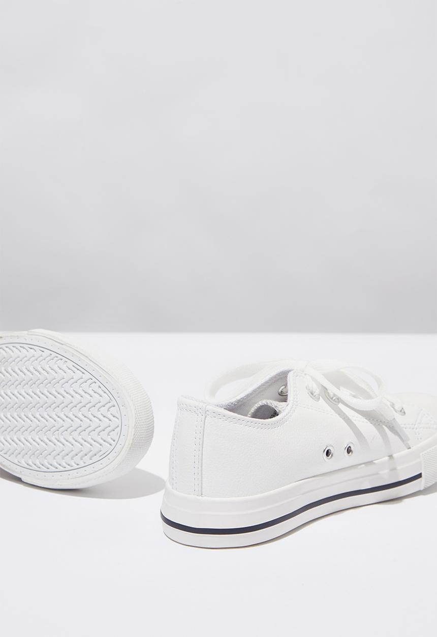 Cotton On - Classic trainer lace up - white