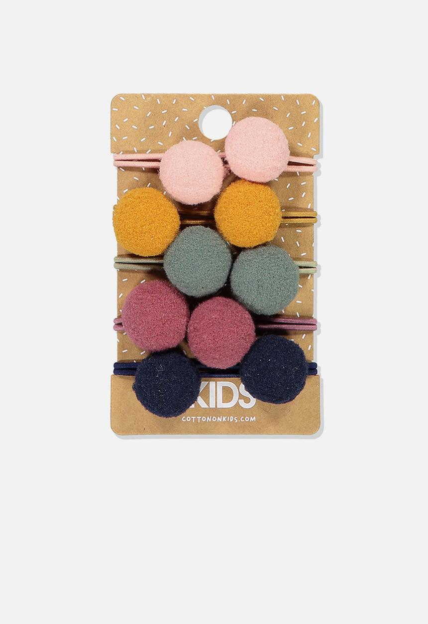 Cotton On - Knot messy hairties - multi