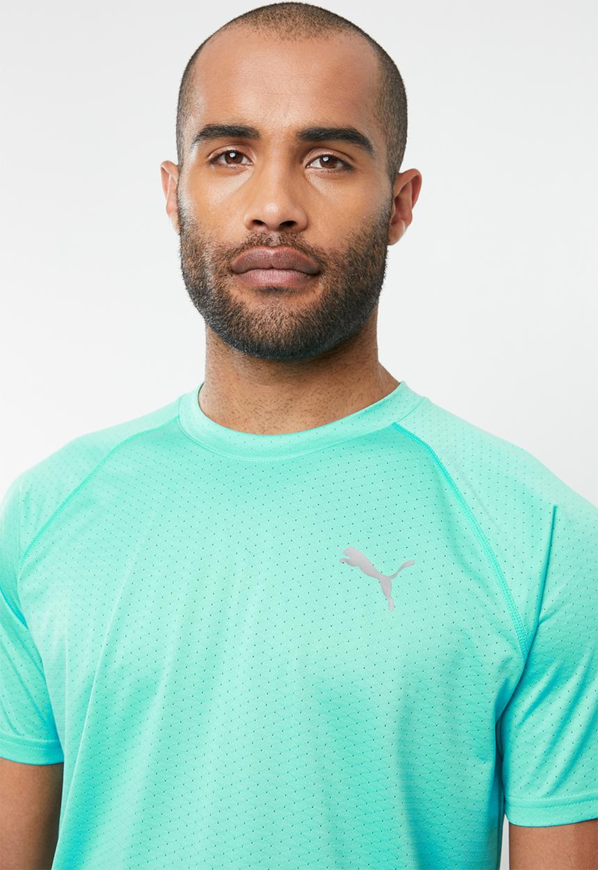 PUMA - Puma short sleeve tech tee - turquoise