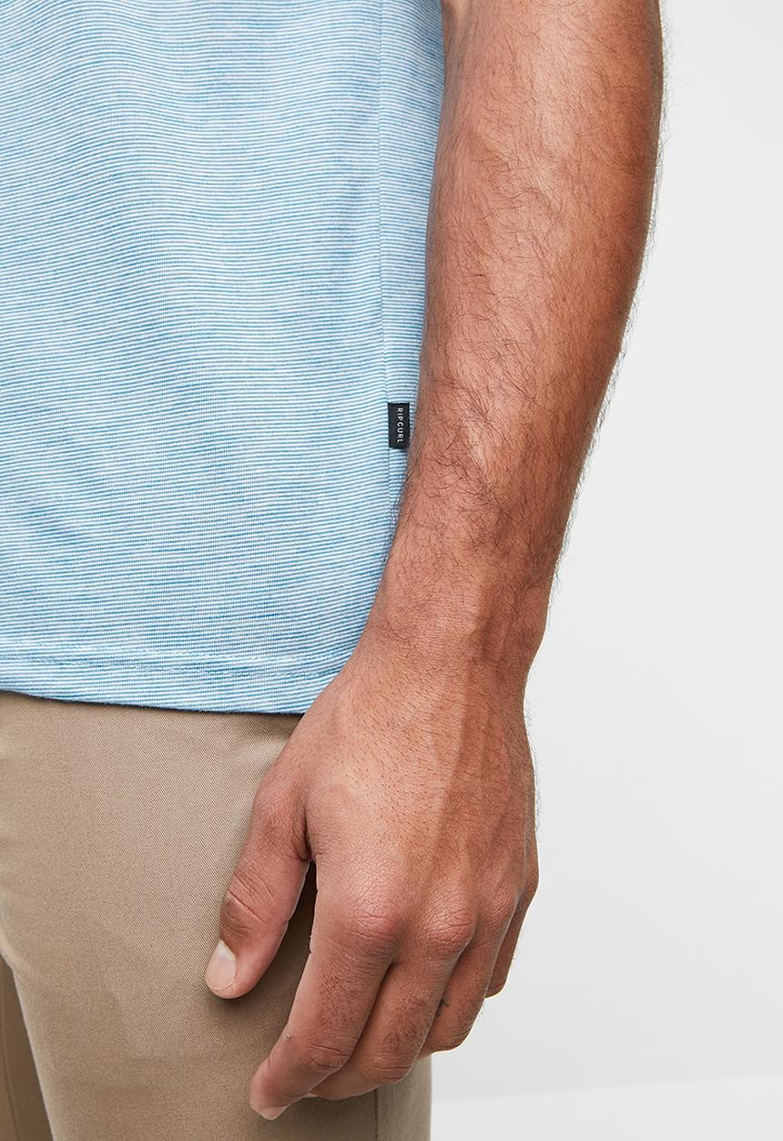Rip Curl - Inverted short sleeve tee - blue & white 