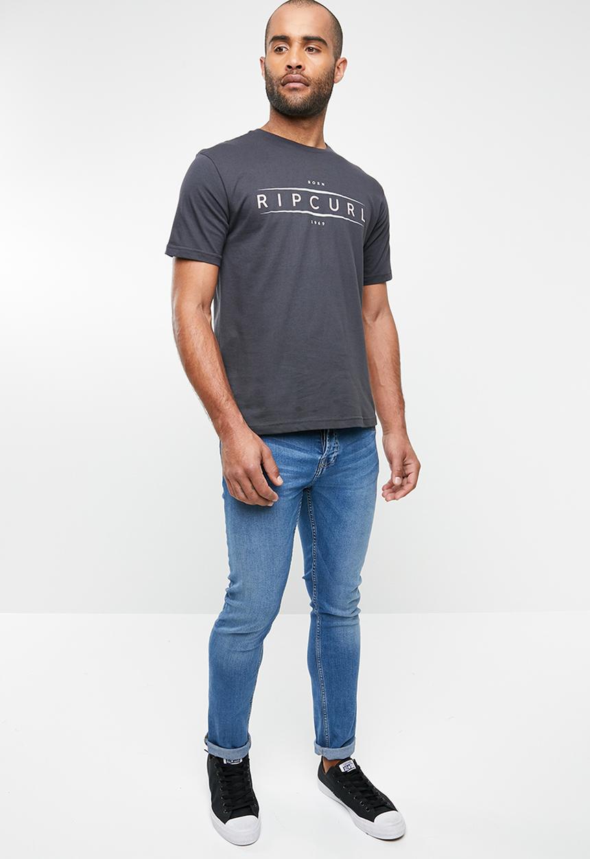 Rip Curl - Boarders short sleeve tee - charcoal 
