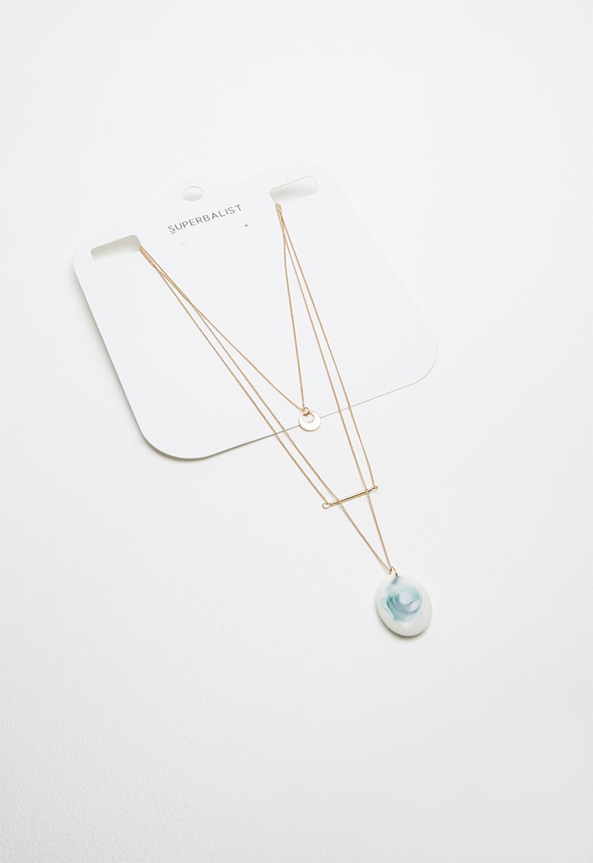 Superbalist - Multi chain necklace  - gold
