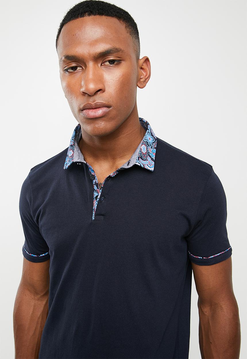 Brave Soul - Croston short sleeve tee - navy