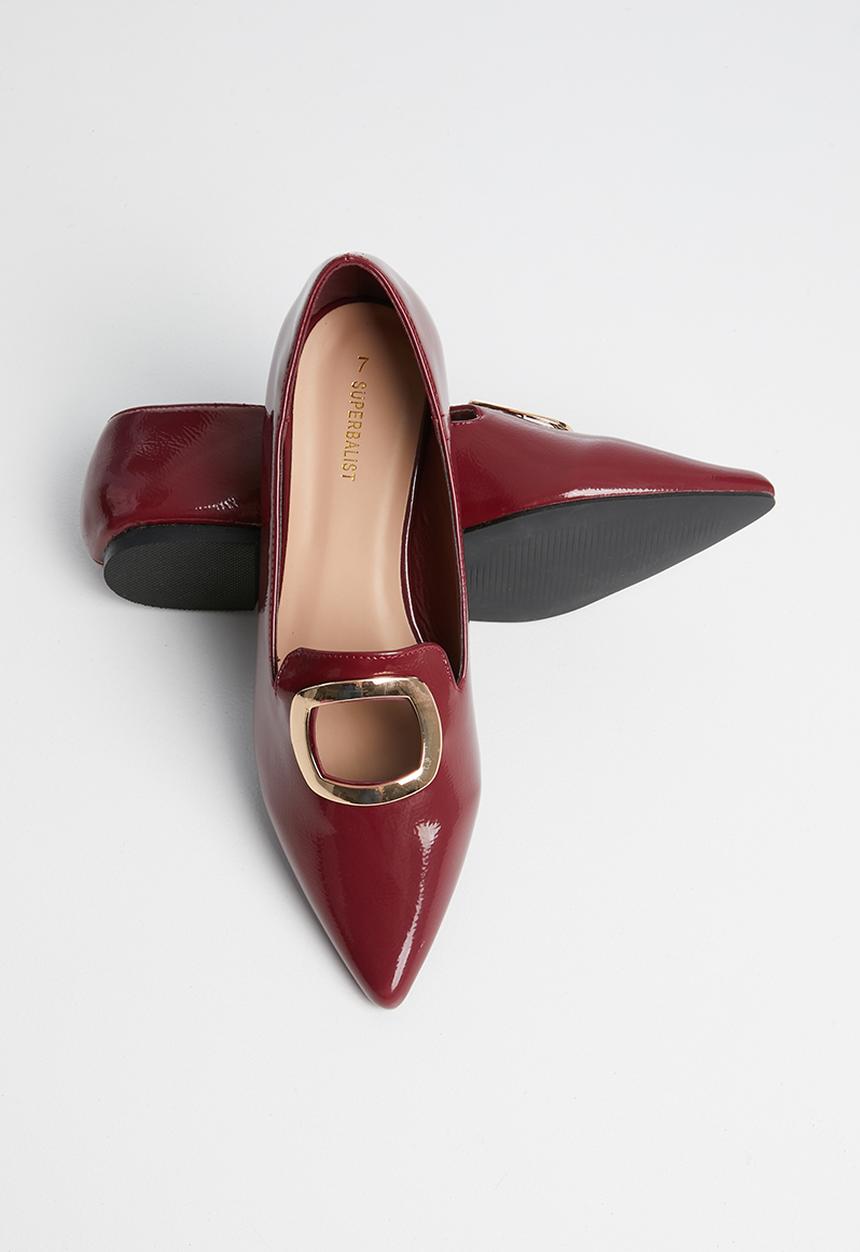 Superbalist - Donna patent pump - burgundy