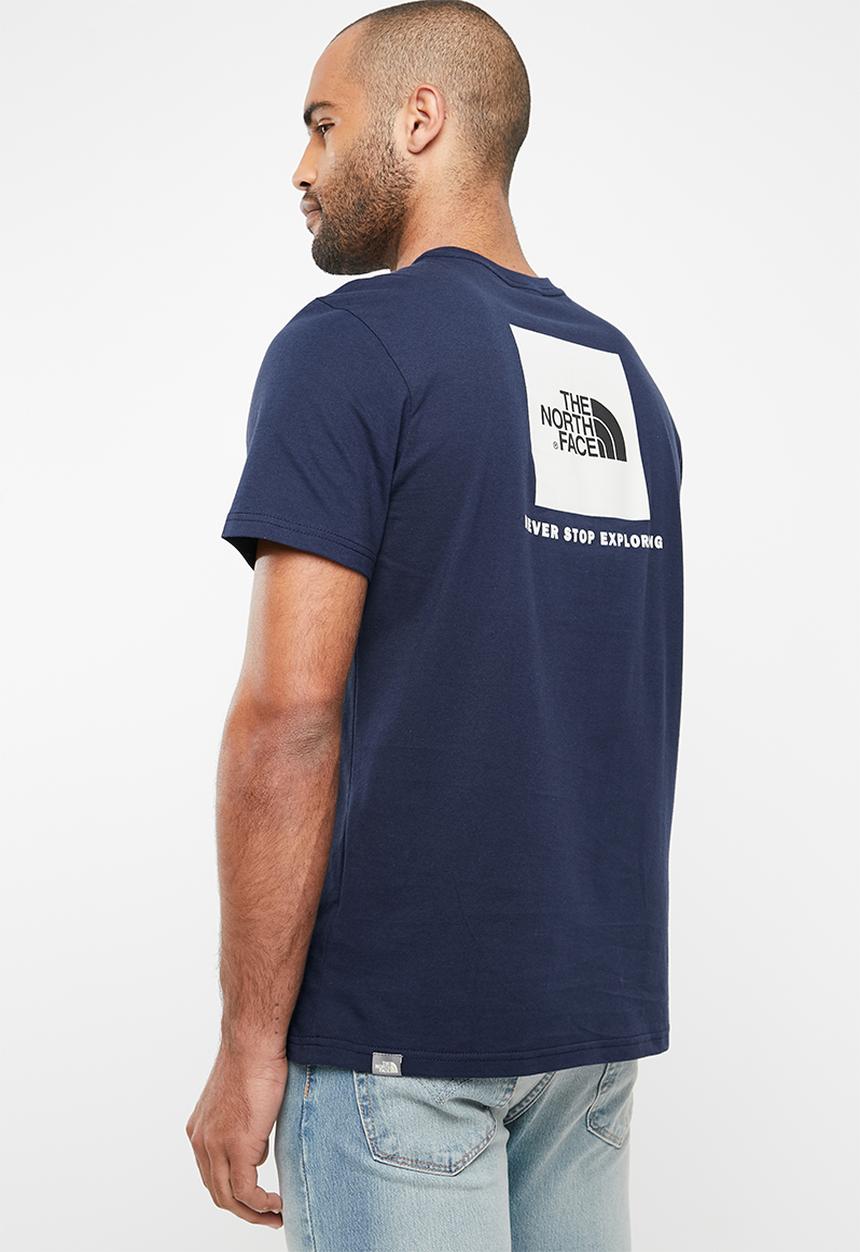 The North Face - Short sleeve red box tee - navy
