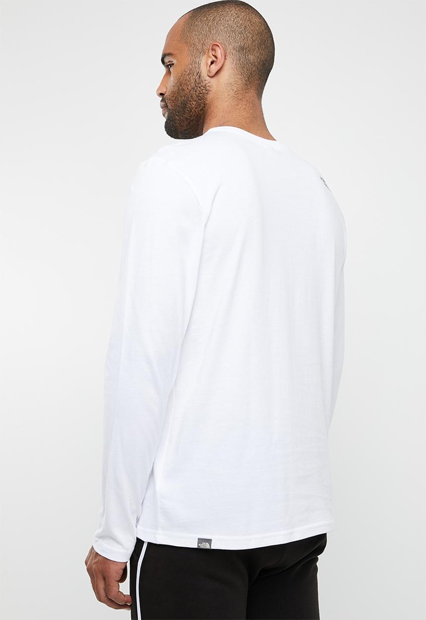 The North Face - Long sleeve fine tee - white