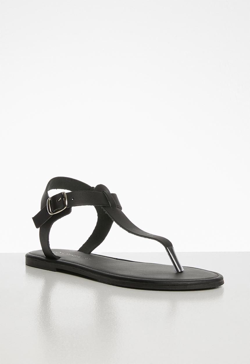 Superbalist - Zizi leather T-bar sandal - black