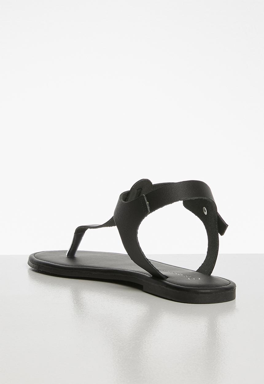 Superbalist - Zizi leather T-bar sandal - black
