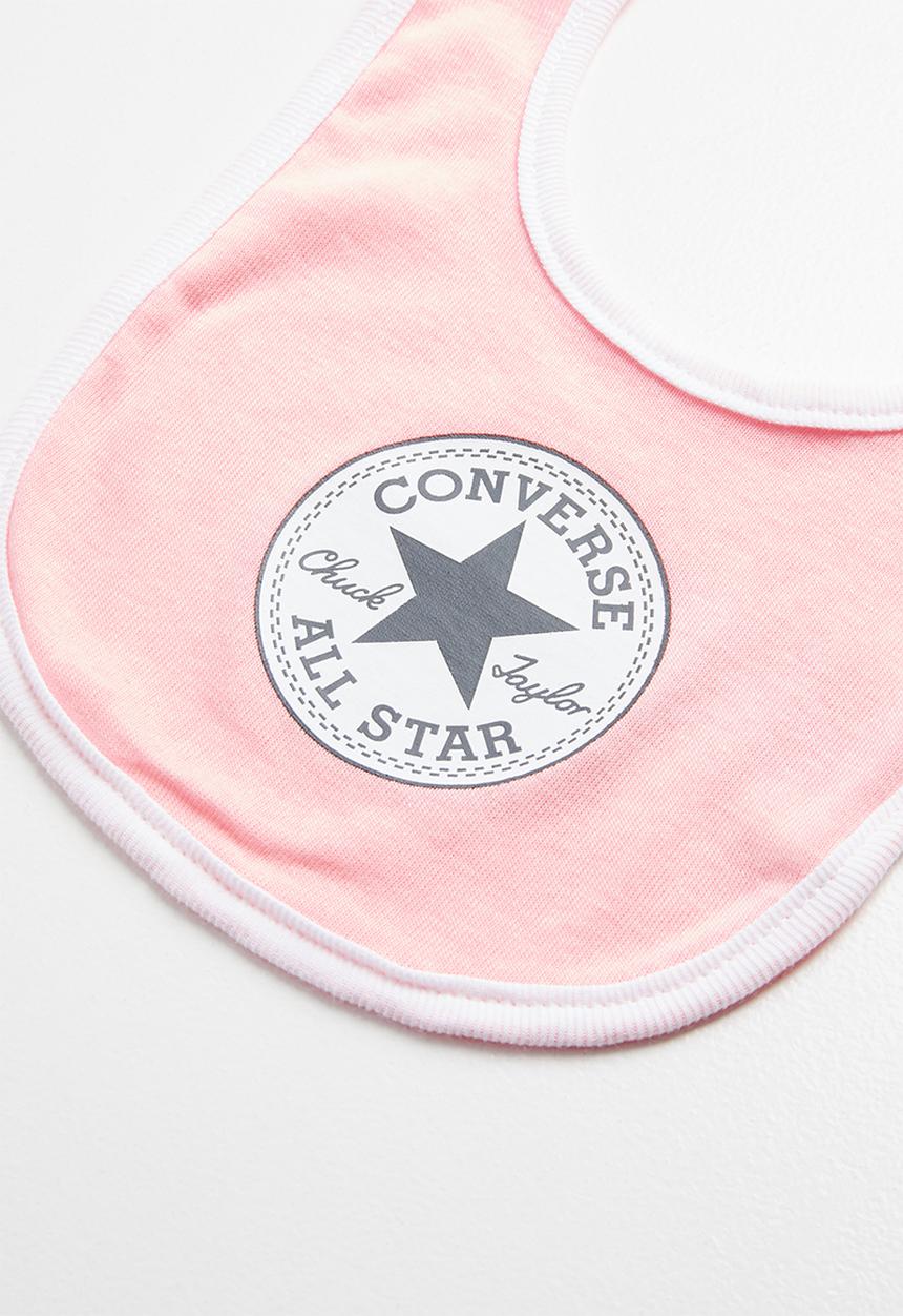 Converse - Chuck bib & bootie - pink &  white