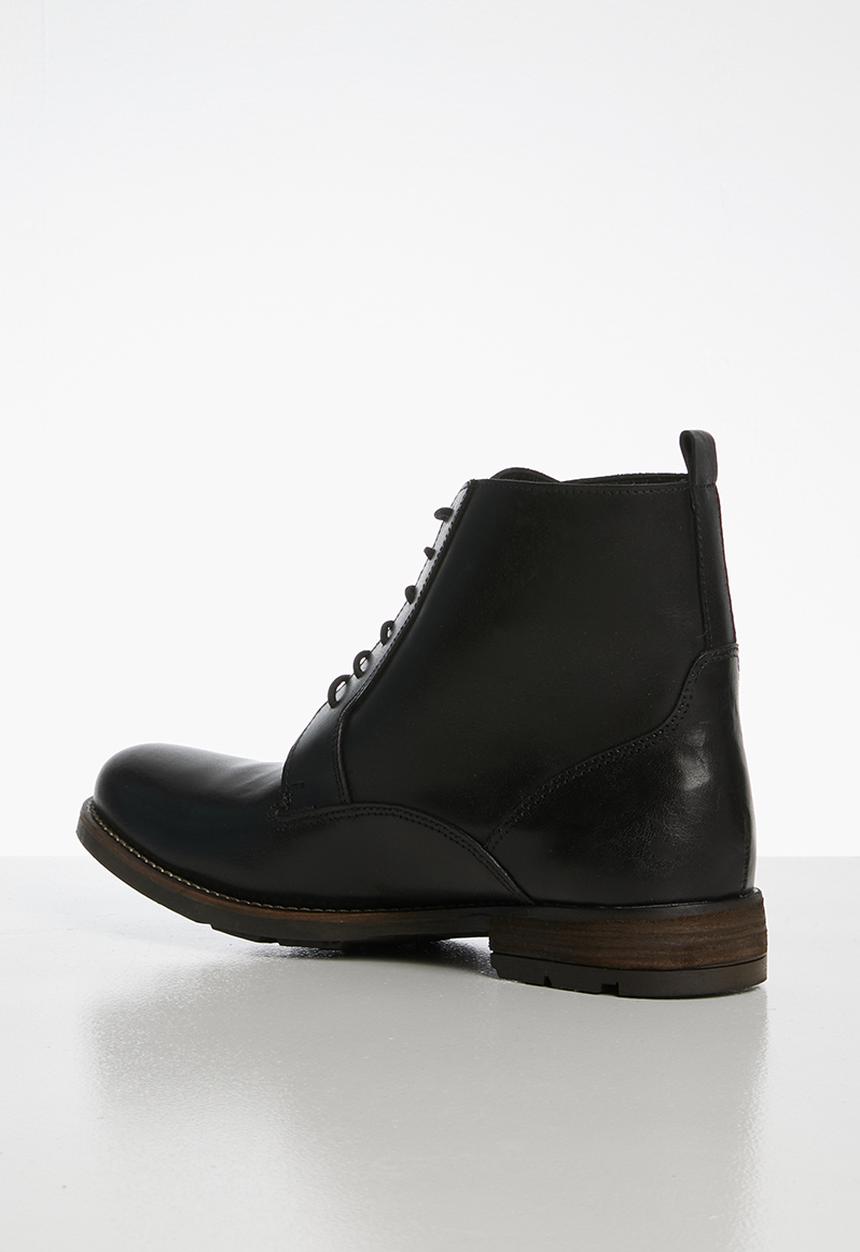 Superbalist - Xavier leather military boot - black