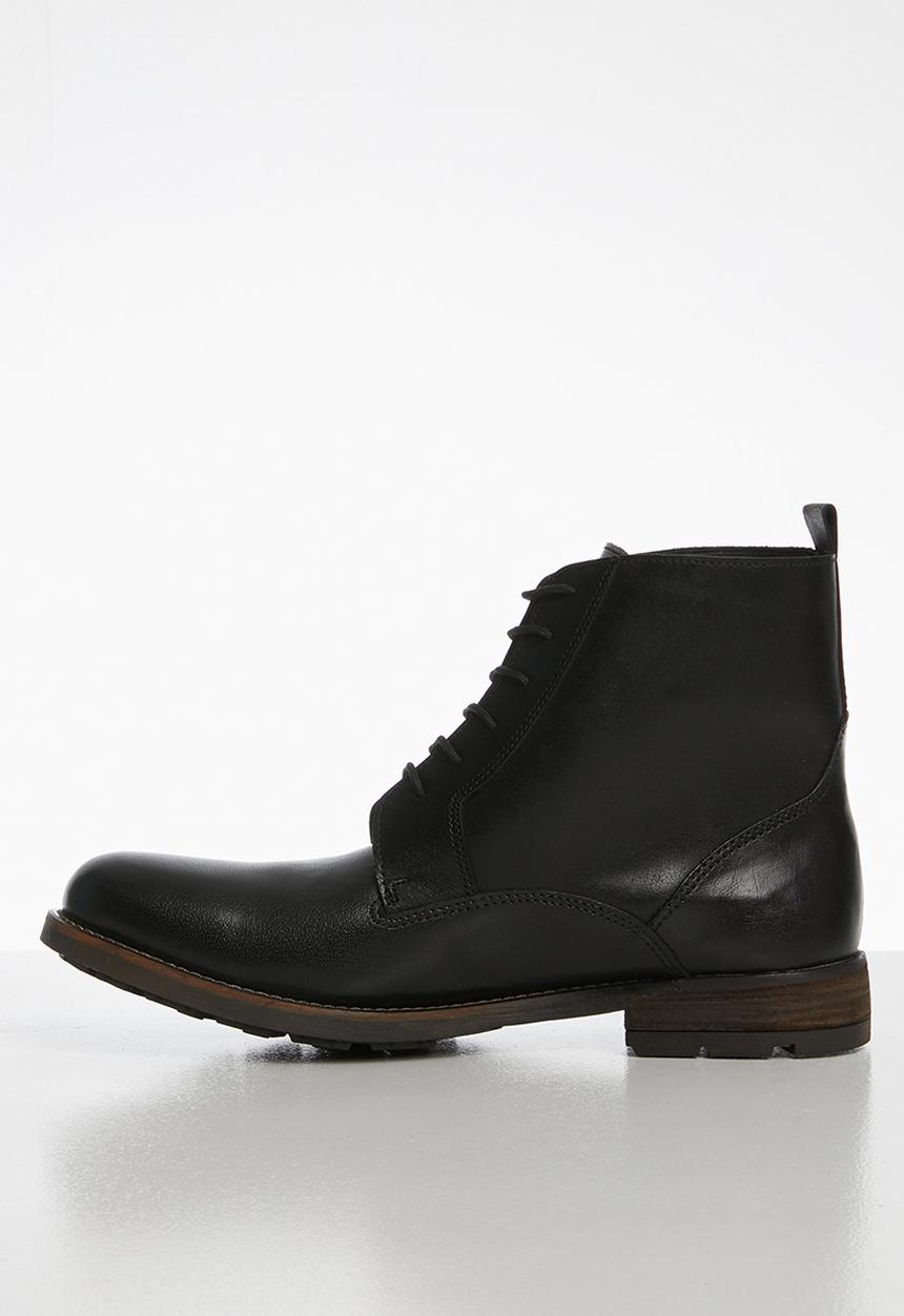 Superbalist - Xavier leather military boot - black