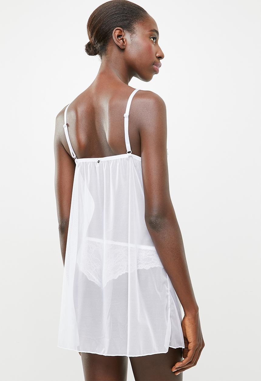 SISSY BOY - Lace chemise - white