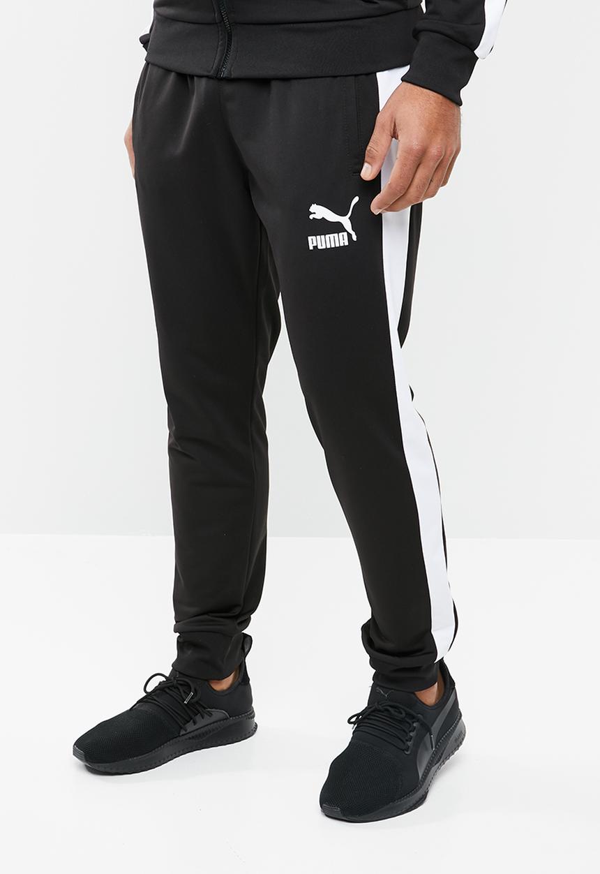 PUMA - Archive t7 track pant - black & white