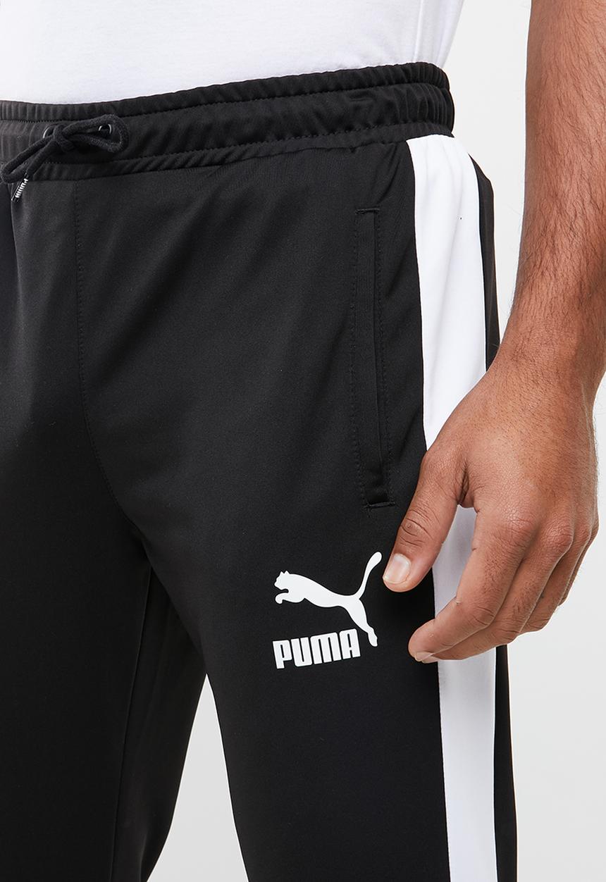 PUMA - Archive t7 track pant - black & white