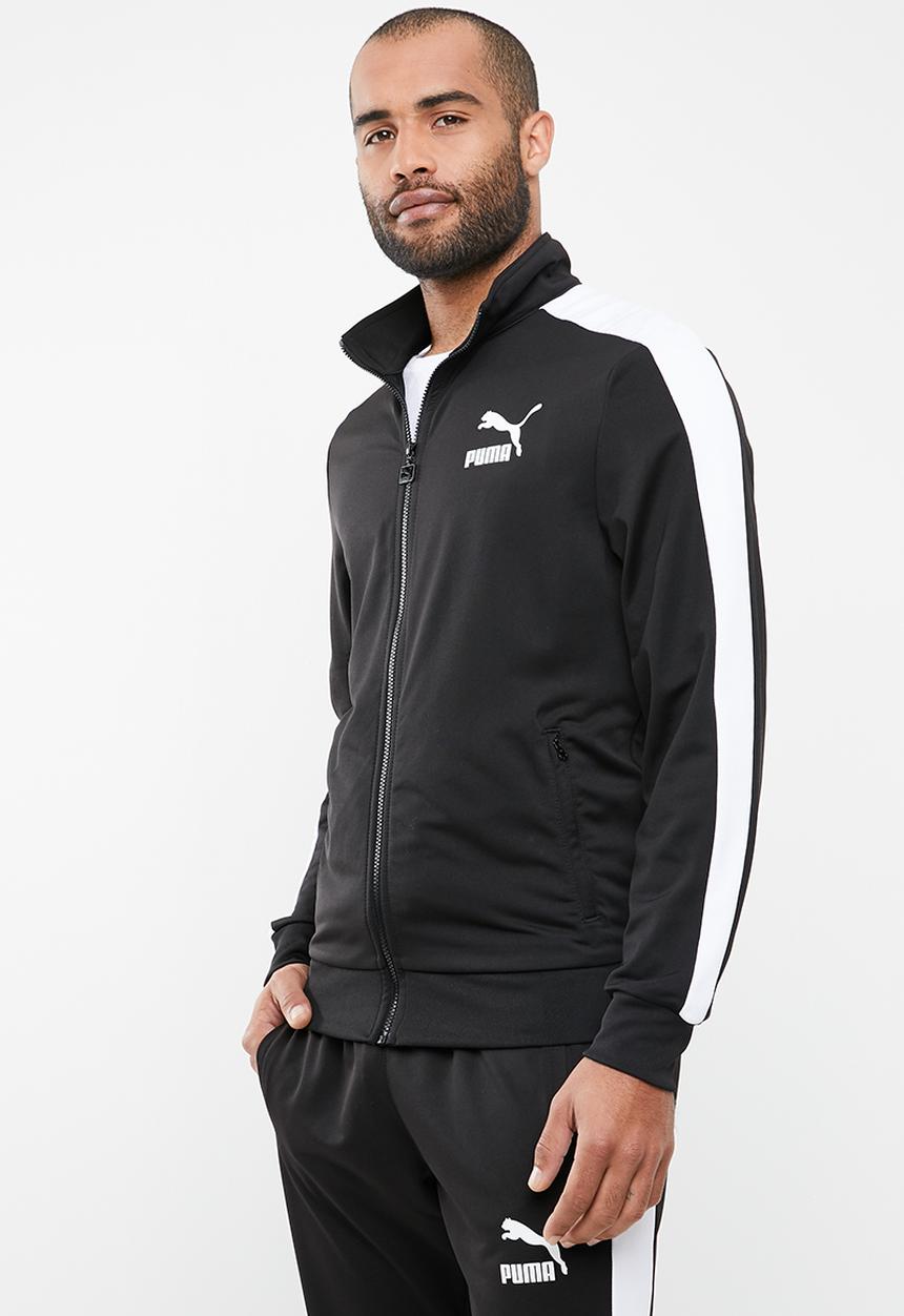 PUMA - Archive t7 track jacket - black & white
