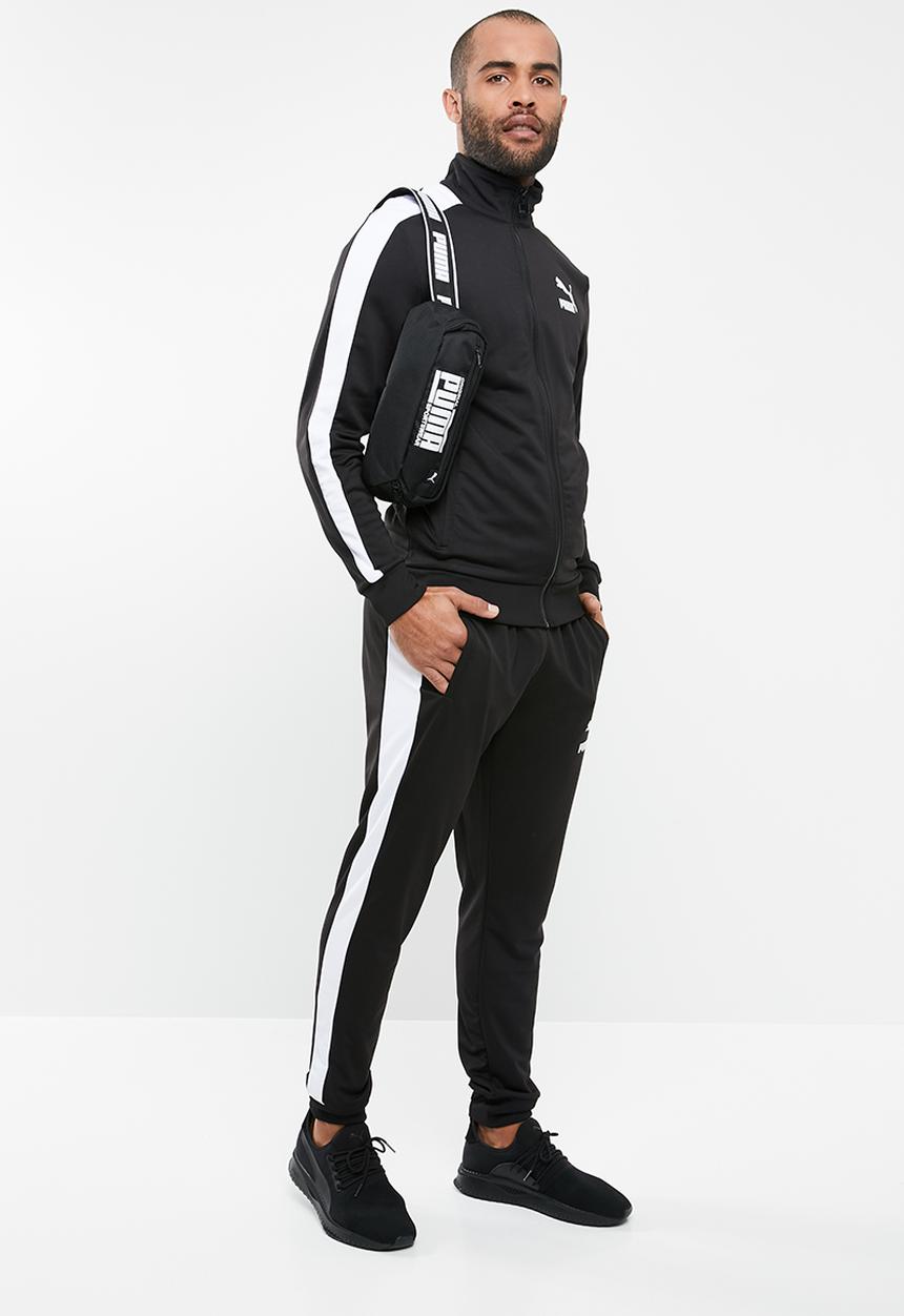 PUMA - Archive t7 track jacket - black & white
