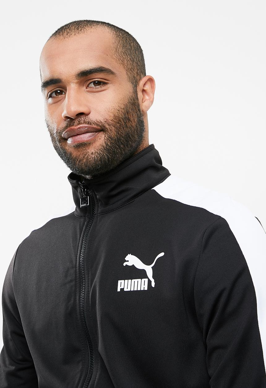 PUMA - Archive t7 track jacket - black & white