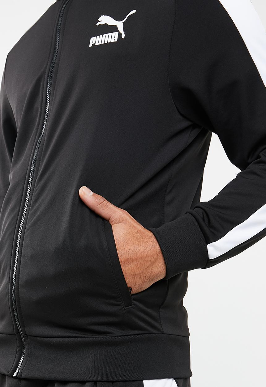 PUMA - Archive t7 track jacket - black & white