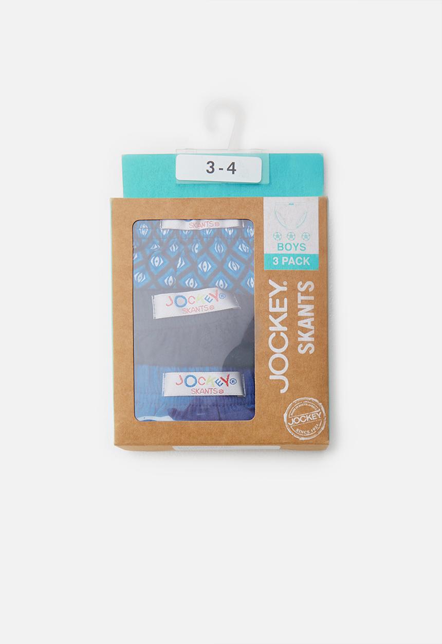 Jockey - 3 Pack plain boys jockey skants - navy