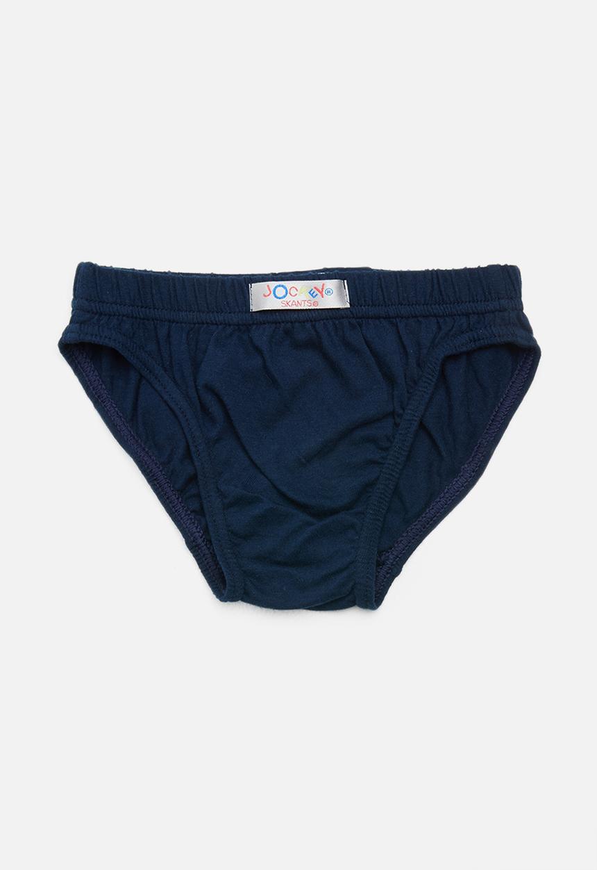 Jockey - 3 Pack plain boys jockey skants - navy