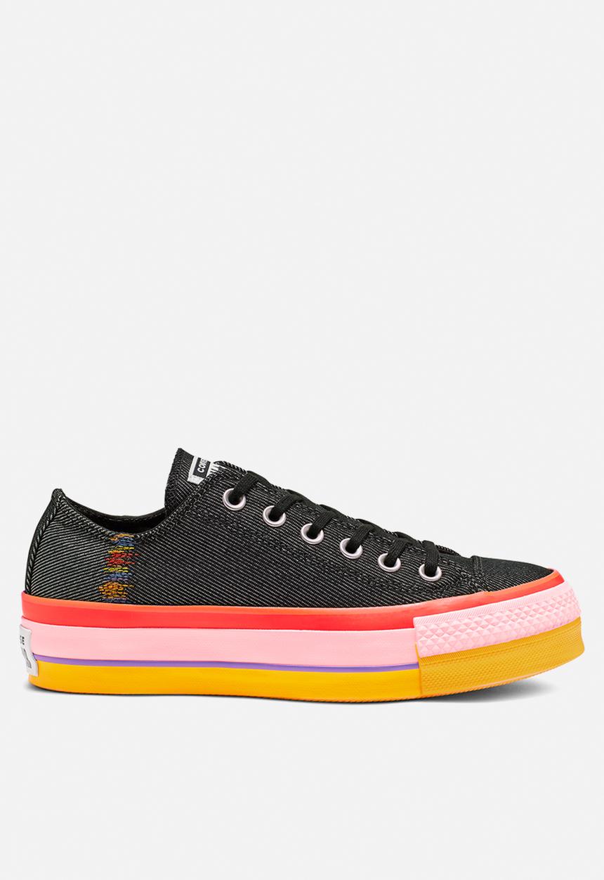 Converse - Chuck taylor all star lift - black/white/coastal pink