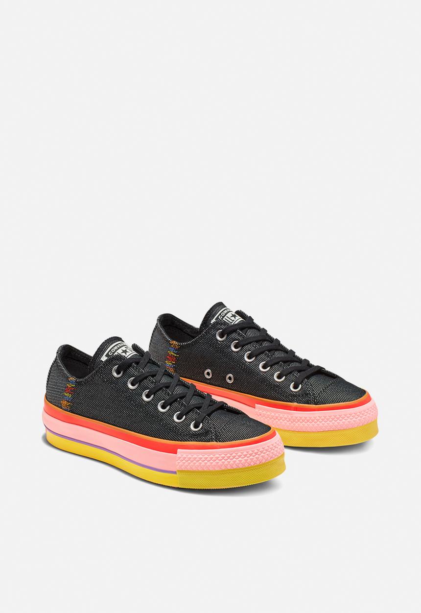 Converse - Chuck taylor all star lift - black/white/coastal pink