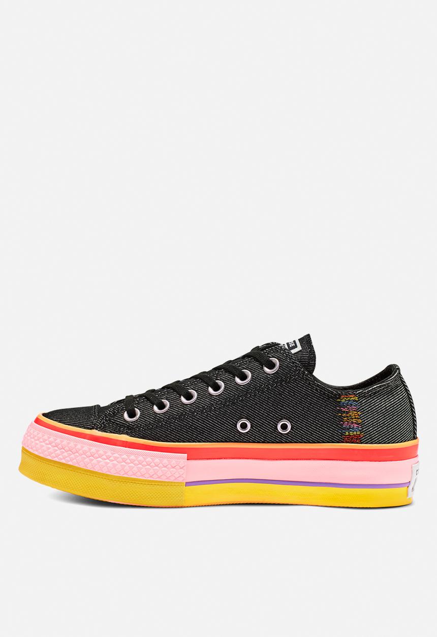 Converse - Chuck taylor all star lift - black/white/coastal pink