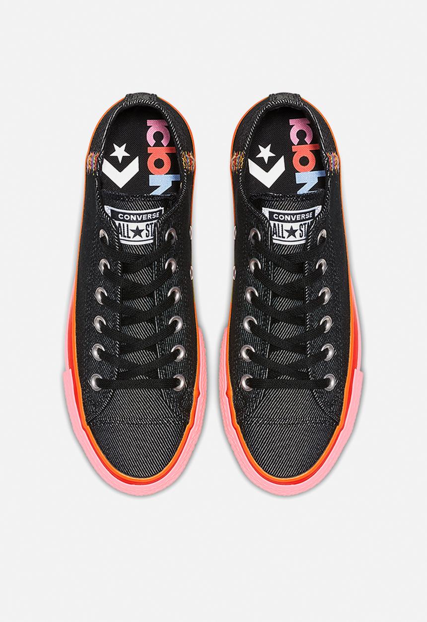 Converse - Chuck taylor all star lift - black/white/coastal pink