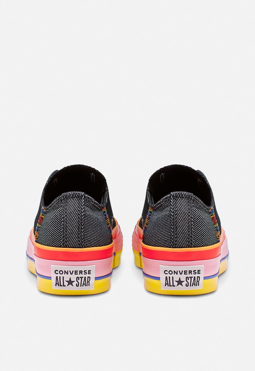 Converse - Chuck taylor all star lift - black/white/coastal pink
