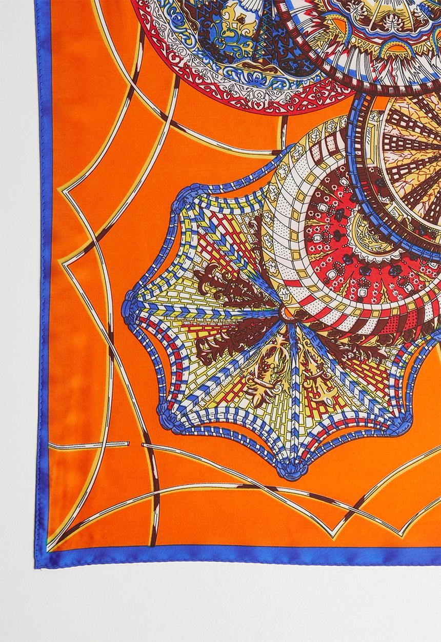 Superbalist - Vintage print scarf - orange