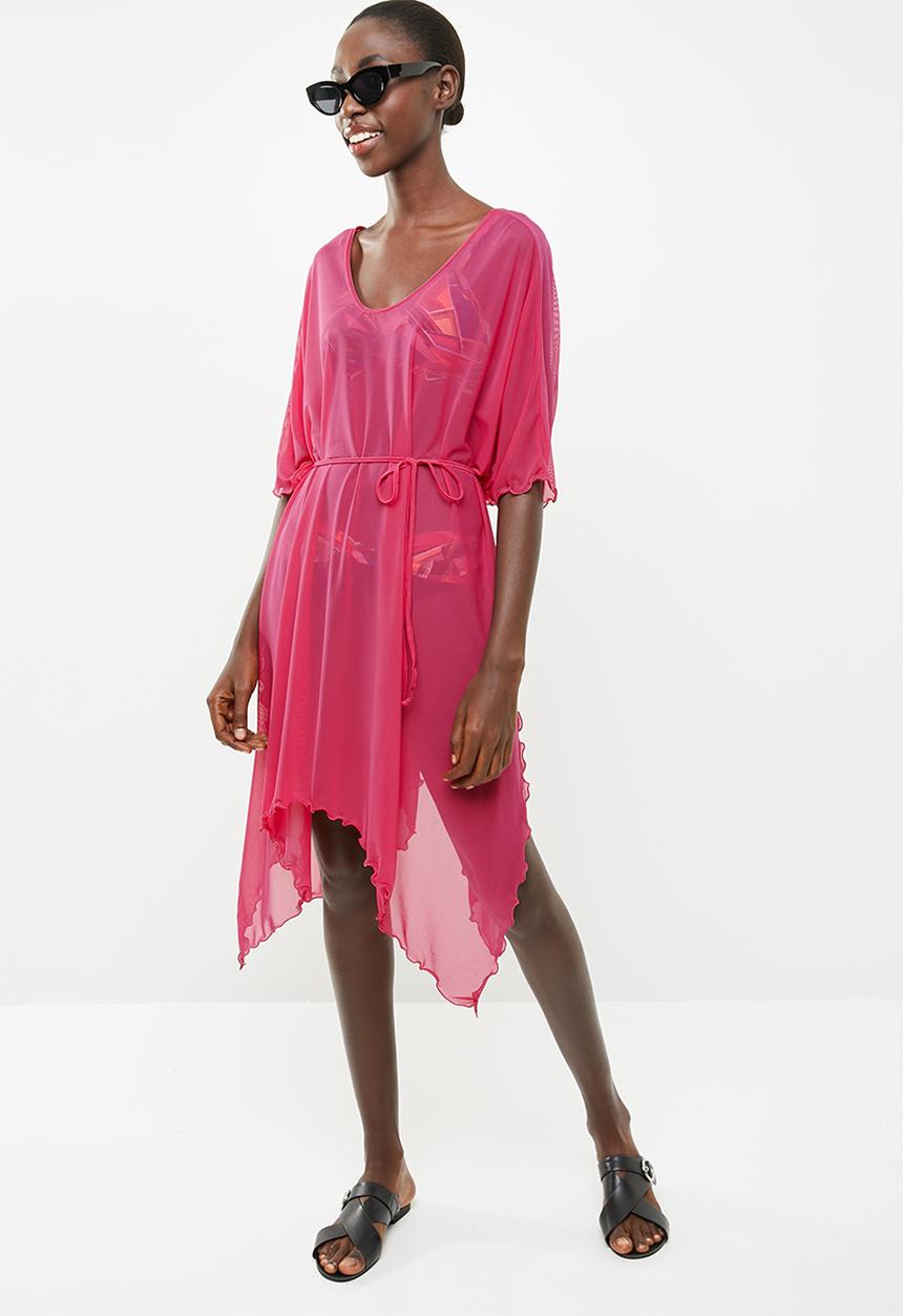 Sun Love - Longer length kimono dress - pink