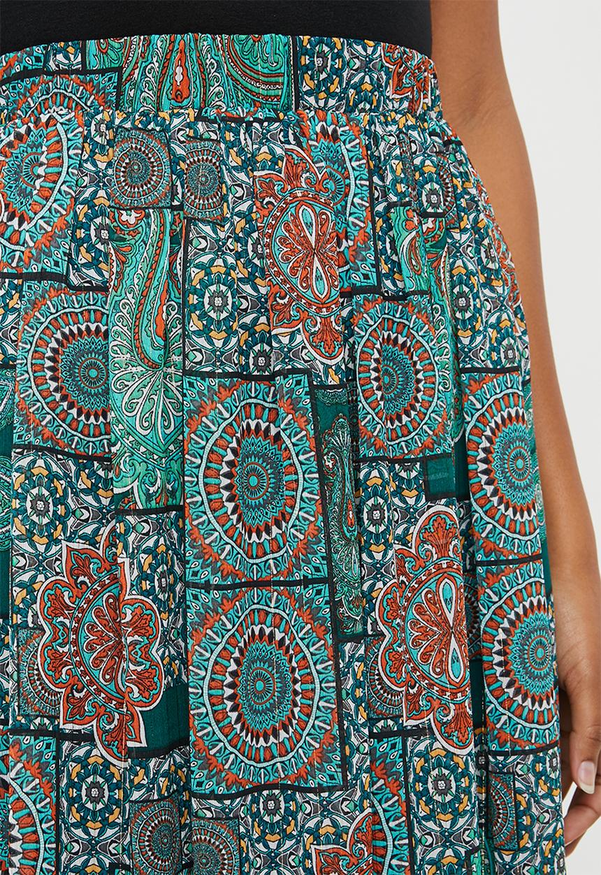 edit - Midi flared skirt - muti 