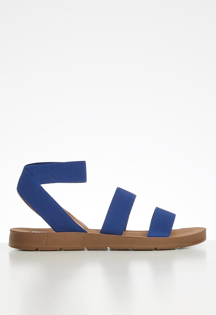 Madison® - Elastic ankle strap sandal - blue