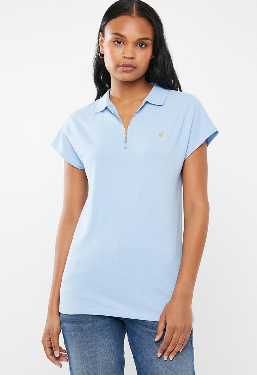 POLO - Eva zip detail golfer - blue