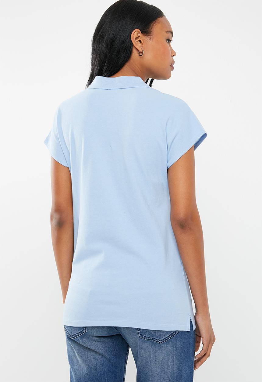 POLO - Eva zip detail golfer - blue