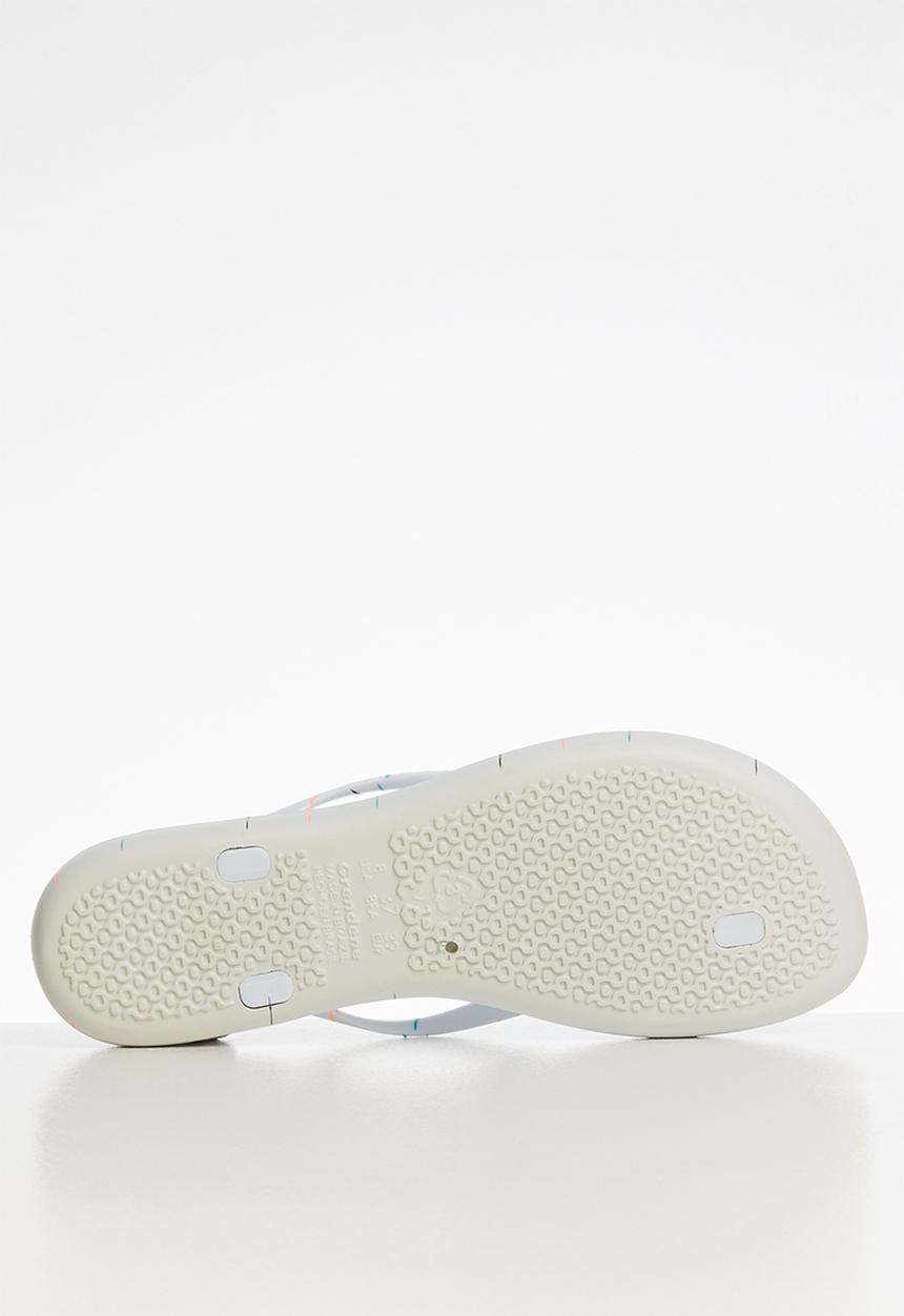 Ipanema - Wave fem art rubber thong - white