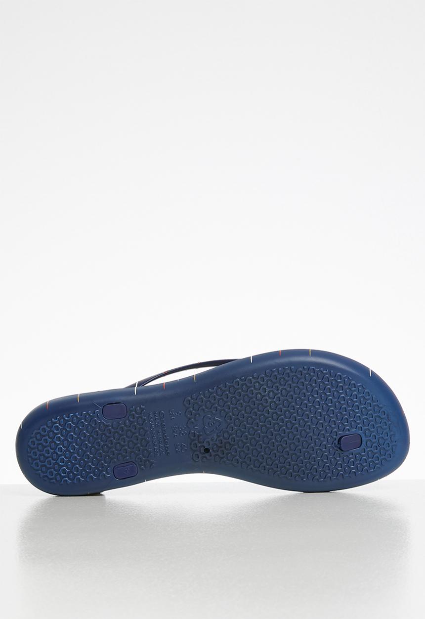 Ipanema - Wave fem art rubber thong - blue